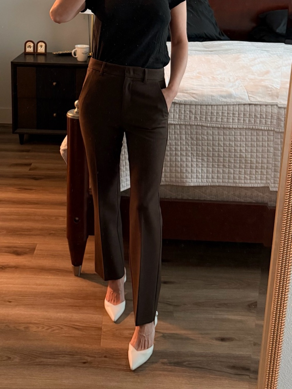 Marella Max Mara Brown Virgin Wool Trousers Sz 2